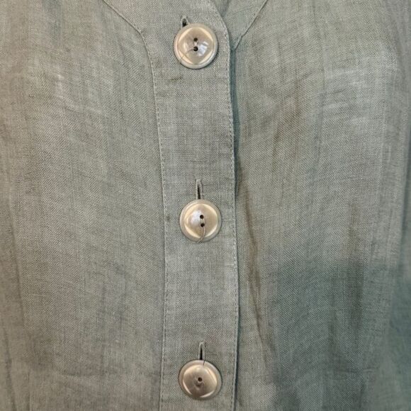 Flax 100% Linen Lightweight Button Jacket - Picture 4 of 6